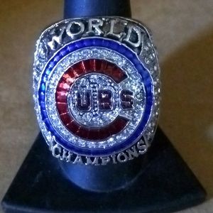 2020 Cubs Rizzo Premium Championship Silver Ring Size 11